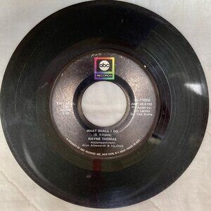 Vintage ABC Records Wayne Thomas 45 What Shall I Do I'll Be Yours